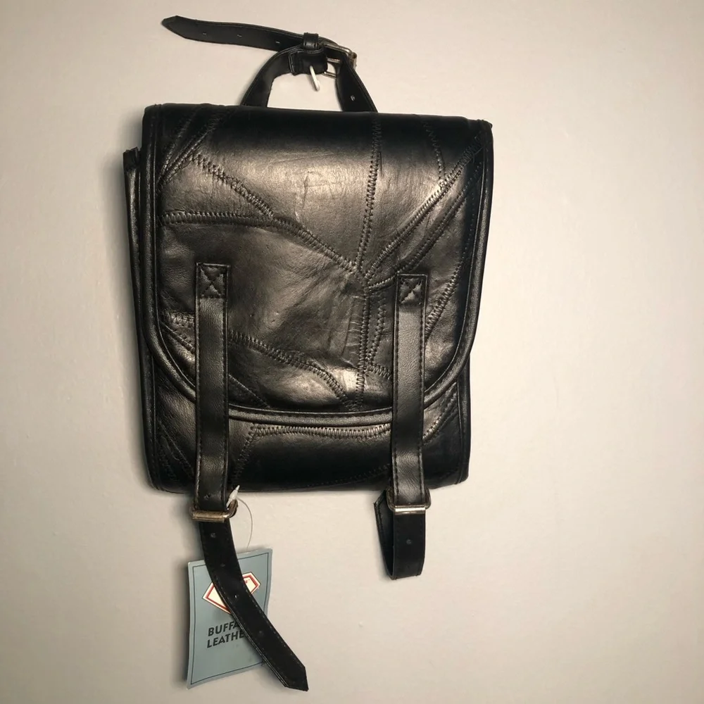 4pc Genuine Buffalo Leather Motorcycle Luggage Set